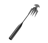 Diheohg Garden Weed Removal Tool, Garden Weed Removal Tool, Weed Artifact Weeding Tool, 4 Teeth Manganese Steel Hand Forged