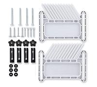 Diheohg Improved Safety Device for Feather Board Stackable Feather Board Fits Most Standards, T-Slots, T-Rails on Table Saws, White