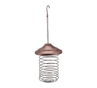 Diheohg Iron Bird Feeder Outdoor Hanging Feeding Portable Wild Birds Fat Ball Holder Park Garden Pet Bird Supply A