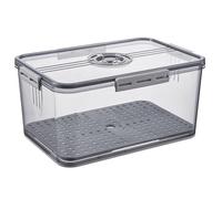 Diheohg Kitchen Counter Time Record Bread Storage Container with Lid, Bread Rack