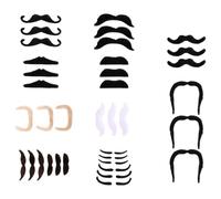 Diheohg Pack of 36 Self-Adhesive Fake Moustaches for New Year's Eve Party Supplies
