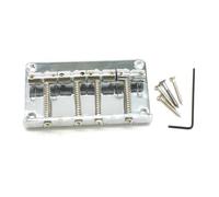 Diheohg Pb4 Fixed String Bass Bridge Tailpiece for Electric Bass Guitar or Precision Bass Accessory Kit