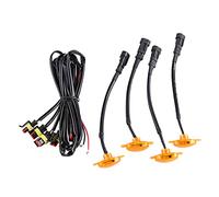 Diheohg [Plug & Play LED Car Grill, Smoke Light, Daytime Running Lights, Lamp for Sedan Truck SUV Pickup Universal