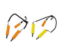 Diheohg Retractable Ice Pick Ice Fishing Safety Fishing Pole for Breaking the Ice Rescue Accessories Safety Cone Orange for Ice Fishing Orange and Yellow