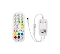Diheohg RGB LED Controller 24 Keys Tuya LED Strip Controller Music Controller with Smart Wi-Fi App Control Easy Installation Easy to Use