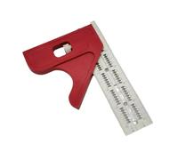 Diheohg Scalable Edge Ruler Triangular Angle Ruler Woodworking Measuring Tool Adjustable Edge Ruler Triangular Protractor