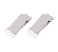 Diheohg Set of 2 Premium Rubber Door Stoppers with Decorative Storage Stopper - Perfect for Draft Plus The Original (Grey)