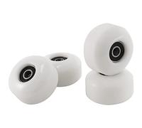 Diheohg Skateboard Wheels with Bearings 52X30Mm Street PU Wheels Skateboard Parts Cruiser Long Deck Wheels (Set of 4) White