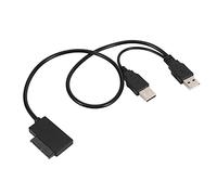 Diheohg Slim SATA Cable USB 2.0 to 7 + 6 External Power Supply for Laptop SATA Adapter Converter Support Window XP/7/8/10 OS EM88