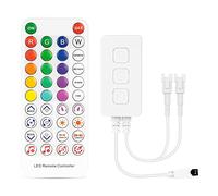 Diheohg SP611E WS2812B WS2811 Bluetooth Music LED Strip Controller IR38 Keys Remote Application for Addressable LED Lighting DC5V-24V
