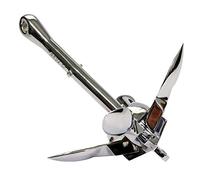 Diheohg Stainless Steel Iron Metal Anchor Inflatable Boat 316 for Kayak Boat Dinghy Boat Kayak Boat 0.7kg