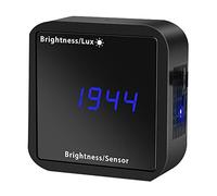 Diheohg Tuya ZigBee Light Sensor Brightness Detector with Smart Home Security Link Temperature Humidity Determination Display