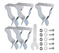 Diheohg Window Well Cover Hardware Kit Spring Clip for Exit Window Well Cover Retainer Clip for Outside Well Cover