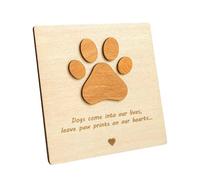 Diheohg Wooden Dog Sympathy Cards - Dog Sympathy Card for Loss of Pet Dog Loss Dog Gift
