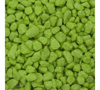 Dihl 1KG Green Fluorescent Coloured Aquarium Tank Pond Gravel, 3mm to 8mm, Decorative, Non-Toxic Natural Substrate. Fish, Aquatic Reptiles, Arthropods, Crustacean and Amphibians, 1 KG Green