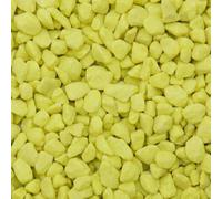 Dihl 20KG Yellow Fluorescent Coloured Aquarium Tank Pond Gravel, 3mm to 8mm, Decorative, Non-Toxic Natural Substrate. Fish, Aquatic Reptiles, Arthropods, Crustacean and Amphibians, 20 KG Yellow
