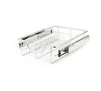 Dihl 290mm Wide Pull Out Wire Basket Drawer for Kitchen Cabinets Cupboard Storage Organiser For 400mm Cupboard Carcasses