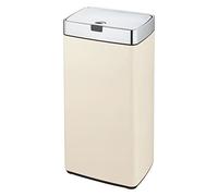Dihl 45L Iris Cream with Chrome Lid Rectangle Stainless Steel Auto Touchless Hands-Free Sensor Kitchen Waste Dust Bin Automatic Motor
