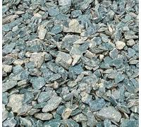 Dihl 4KG Honister Mine Green Slate Chippings, 20 - 30mm, Garden Decorative Aggregate, Plant Pot Topper Stones. Chip Gravel for Driveway, Path, Border, Beds - 4 KG Bag