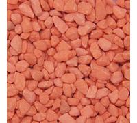 Dihl 4KG Orange Fluorescent Coloured Aquarium Tank Pond Gravel, 3mm to 8mm, Decorative, Non-Toxic Natural Substrate. Fish, Aquatic Reptiles, Arthropods, Crustacean and Amphibians, 4 KG Orange