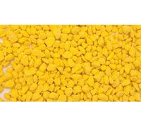 Dihl 4KG Yellow Coloured Aquarium Tank Pond Gravel, 3mm to 8mm Grain Size, Decorative, Natural Substrate. For Fish, Aquatic Reptiles, Arthropods, Crustacean and Amphibians. 4 KG, Yellow