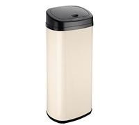 Dihl 50 Litre Cream Motion Sensor Bin with Stylish Black Lid - Modern, Touchless, Convenient and Hygienic Waste Management Solution for Kitchen, Office, Home, Bedroom
