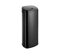 Dihl 50L Onyx Black with Black Lid Stainless Steel Waste Bin