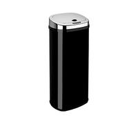 Dihl 50L Stainless Steel Rectangle Automatic Kitchen Sensor Bin, Black | Touch-free sensor bin with hands-free lid, easy-clean design and compact style, ideal for high-traffic areas.