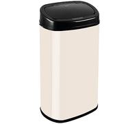 Dihl 58 Litre Cream Motion Sensor Bin with Stylish Black Lid - Modern, Touchless, Convenient and Hygienic Waste Management Solution for Kitchen, Office, Home, Bedroom