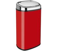 Dihl 58L Red Auto Sensor Kitchen Waste Dust Bin | Touch-free sensor bin with hands-free lid, easy-clean design and compact style, ideal for high-traffic areas.