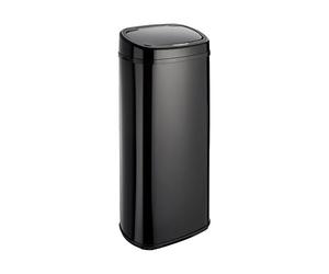 Dihl 68L Onyx Blackwith Black Lid Stainless Steel Auto Touchless Hands-Free Sensor Kitchen Waste Dust Bin Automatic Motor