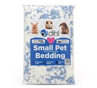 Dihl 70 Litre, Light Denim Dusty Blue, Super Absorbent Paper Bedding for Small Animals. Absorbs 6 Times its Weight in Liquid. Hamster, Mice, Rat, Rabbit, Guinea Pig Gerbil Cage Substrate - 70L