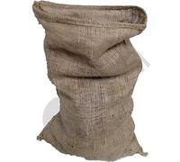 Dihl Heavy Duty 25kg Hessian Burlap Jute Sacks Sandbags, 40x60cm, 50 Pack | Vegetable Potatoes Storage, Strong, Tearproof, Natural and Biodegradable