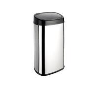 Dihl 58L Onyx Chrome with Black Lid Stainless Steel Auto Touchless Hands-Free Sensor Kitchen Waste Dust Bin Automatic Motor