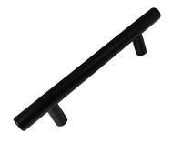 Dihl Pack of 10 Modern Black 96mm Centre-to-Centre T-Bar Kitchen Handle - 150mm Overall Length, Sleek and Sturdy Cabinet Drawer Pull for Contemporary Home Décor, Easy Installation, 10 Pcs