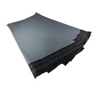 Dihl Pack of 100 9 x 12” Grey Poly Postal Mailing Bags, 9x12 Inch Packaging Postage Shipping Mailers Made with 50% Recycled Plastic Material, Strong Self Seal Strip, 100 PCS