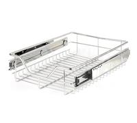 Dihl Pack of 3 190mm Wide Pull Out Wire Basket Drawer for Kitchen Cabinets Cupboard Storage Organiser For 300mm Cupboard Carcasses, 3 PCS