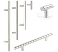 Dihl Pack of 4 Modern Silver 160mm Centre-to-Centre T-Bar Kitchen Handle - 250mm Overall Length, Sleek and Sturdy Cabinet Drawer Pull for Contemporary Home Décor, Easy Installation, 4 PCS