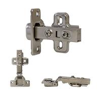Dihl Pack of 4 Slide-on 35mm Kitchen Cupboard Cabinet Wardrobe Door Hinges, 90 Degree Soft Close, Full Standard Overlay, with Screws, 4 Pcs