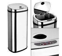 Dihl Rectangle 50L Stainless Steel Auto Sensor Kitchen Waste Dust Bin Automatic Motor Chrome