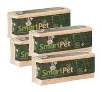 Dihl Smart Pet Pack of 4 Small Animal Wood Shavings Natural Pet Bedding 4KG, Dust Extracted Premium Pet Bed Substrate, Odour Control, For Rabbit, Hamster, Gerbil, Guinea Pig, Mouse, FSC Approved