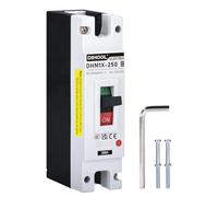 DIHOOL DC Molded Case Circuit Breaker,1 Pole 200 Amp 250VDC/240VAC MCCB,DC Isolator for Solar Panels PV System,Battery