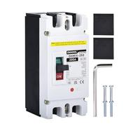 DIHOOL DC Molded Case Circuit Breaker,2 Pole 200 Amp 500VDC/480VAC MCCB,DC Isolator for Solar Panels PV System,Battery