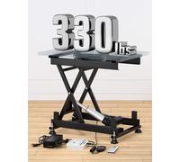 DIHOOL Electric Scissor Lift Table 250LB Load, 210-580MM Height Adjustable Lifting Platform