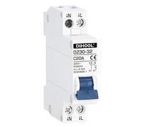 DIHOOL MCB Circuit Breaker 1P+N 10A phase line + neutral line Din Rail Mount Isolator