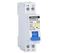 DIHOOL Type a RCBO ELCB RCD 18mm width Circuit Breaker(30mA 2 pole 16A)