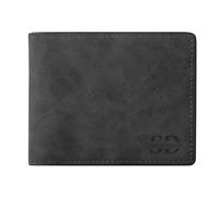Dihope Personalised Wallets for Men Letter Name, Men's Wallet with Coin Pocket Card Cases Money Organisers, Custom Mens Wallets Leather Gift for Dad Father's Day Birthday (Grey 2 Small Letters)