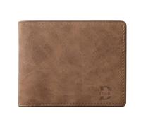 Dihope Personalised Wallets for Men Letter Name, Men's Wallet with Coin Pocket Card Cases Money Organisers, Custom Mens Wallets Leather Gift for Dad Father's Day Birthday(Brown 1 Small Letter)