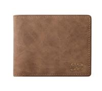 Dihope Personalised Wallets for Men Letter Name, Men's Wallet with Coin Pocket Card Cases Money Organisers, Custom Mens Wallets Leather Gift for Dad Father's Day Birthday(Brown 2 Small Letters)