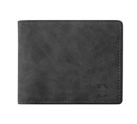 Dihope Personalised Wallets Letter Name, Men's Wallet with Coin Pocket Card Cases Money Organisers, Custom Leather Gift for Dad Father's Day Birthday (Grey 1 Small Letter)